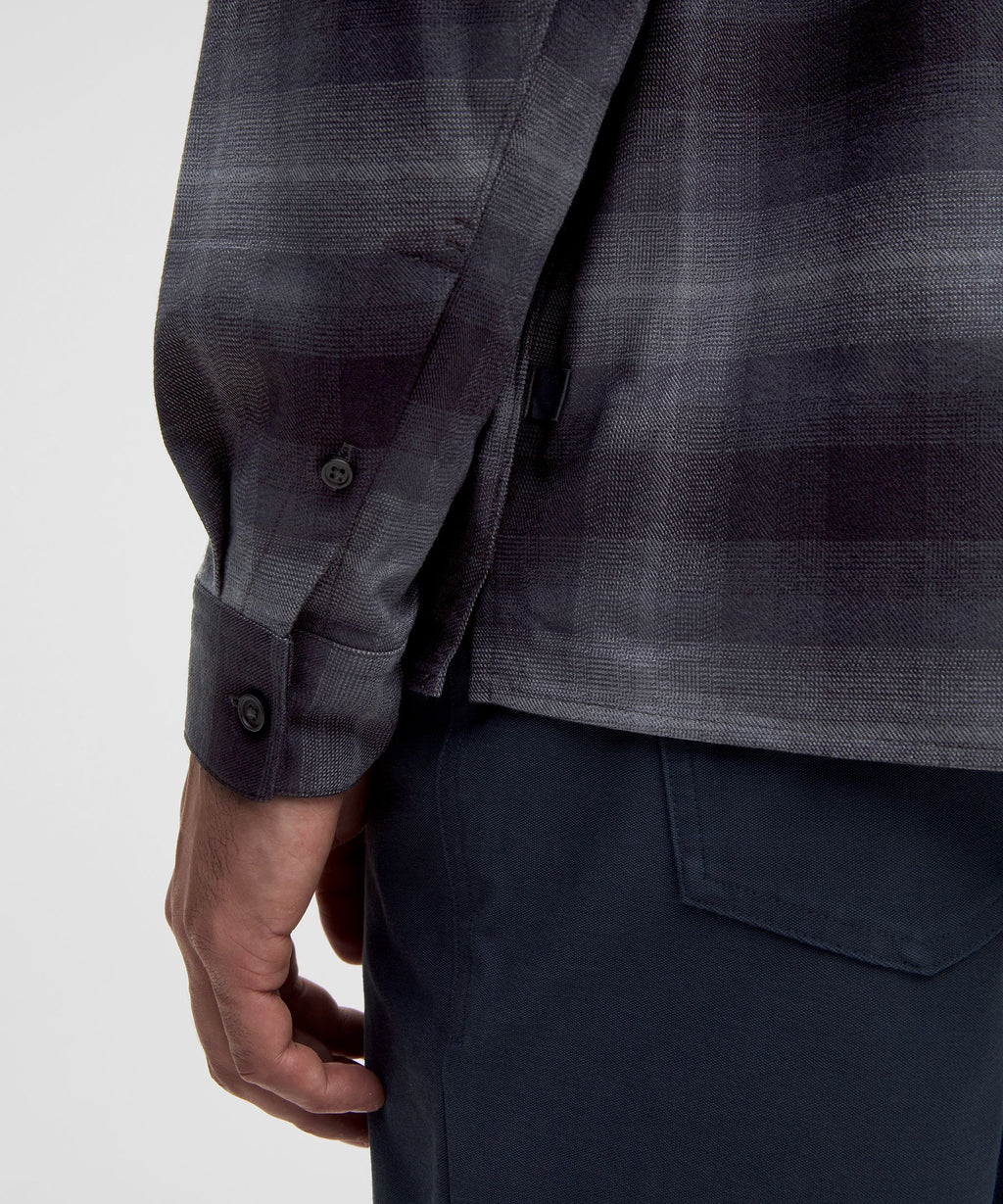 Vista Plaid Graphite Grey Asphalt Grey