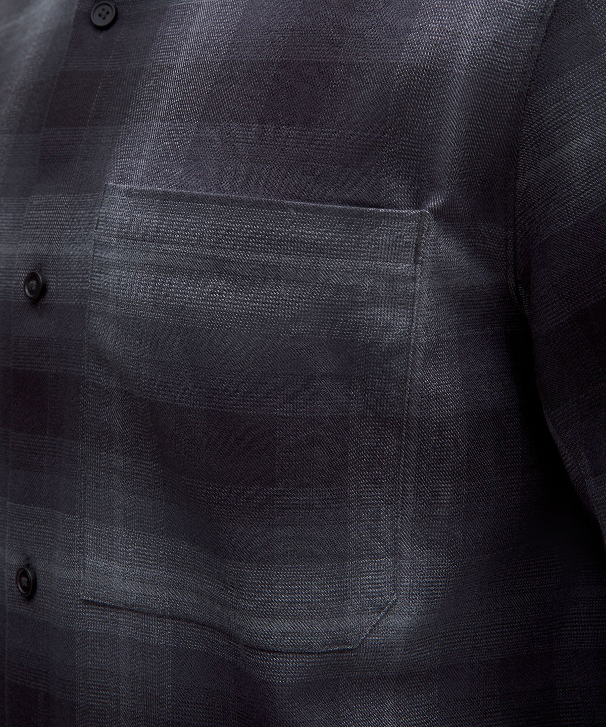 Vista Plaid Graphite Grey Asphalt Grey