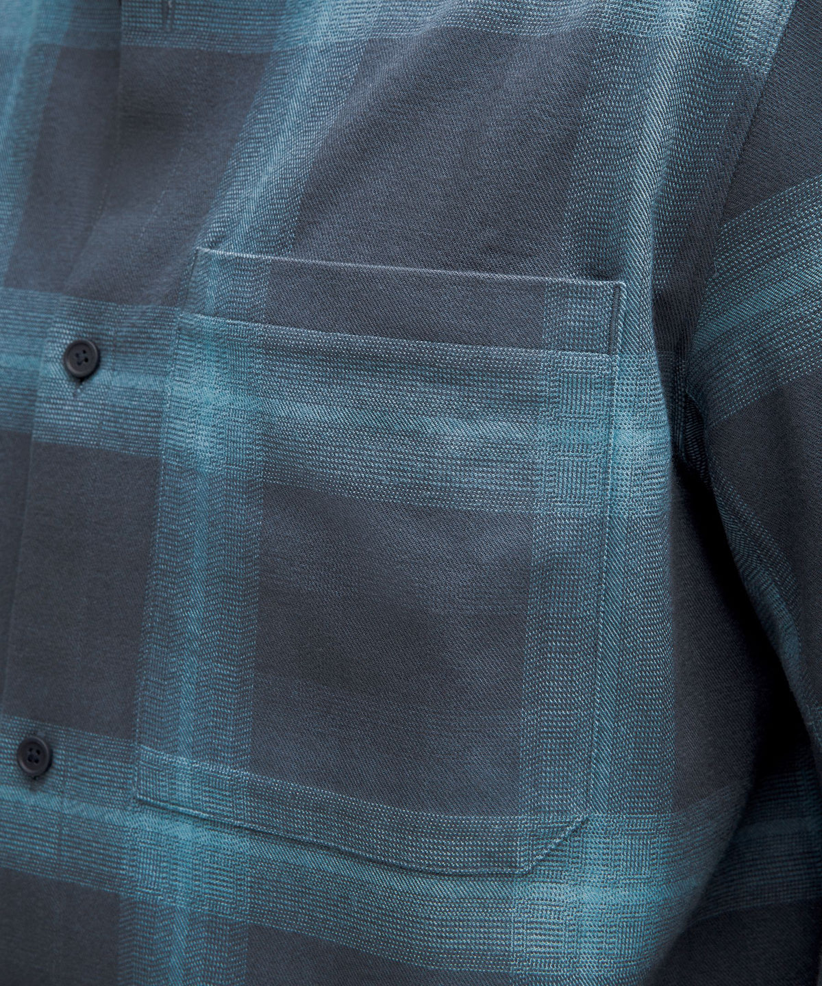Vista Plaid Iron Blue Aqua Smoke