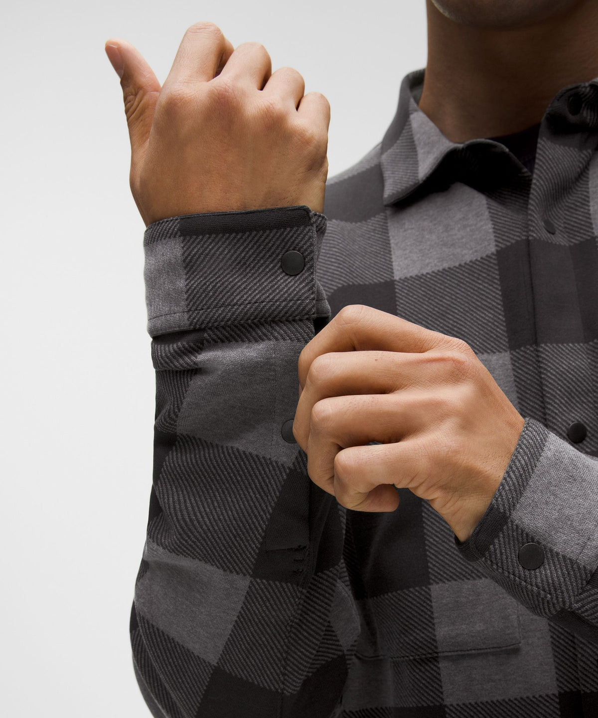 Check Plaid Black Heathered Graphite Grey