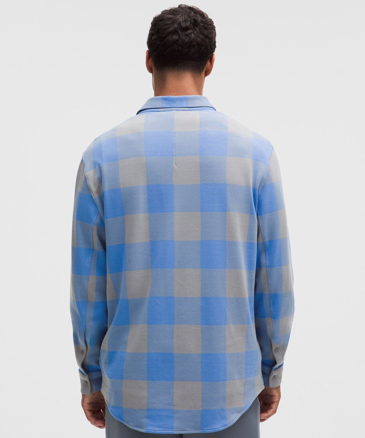 Check Plaid Porcelain Blue Raceway Grey