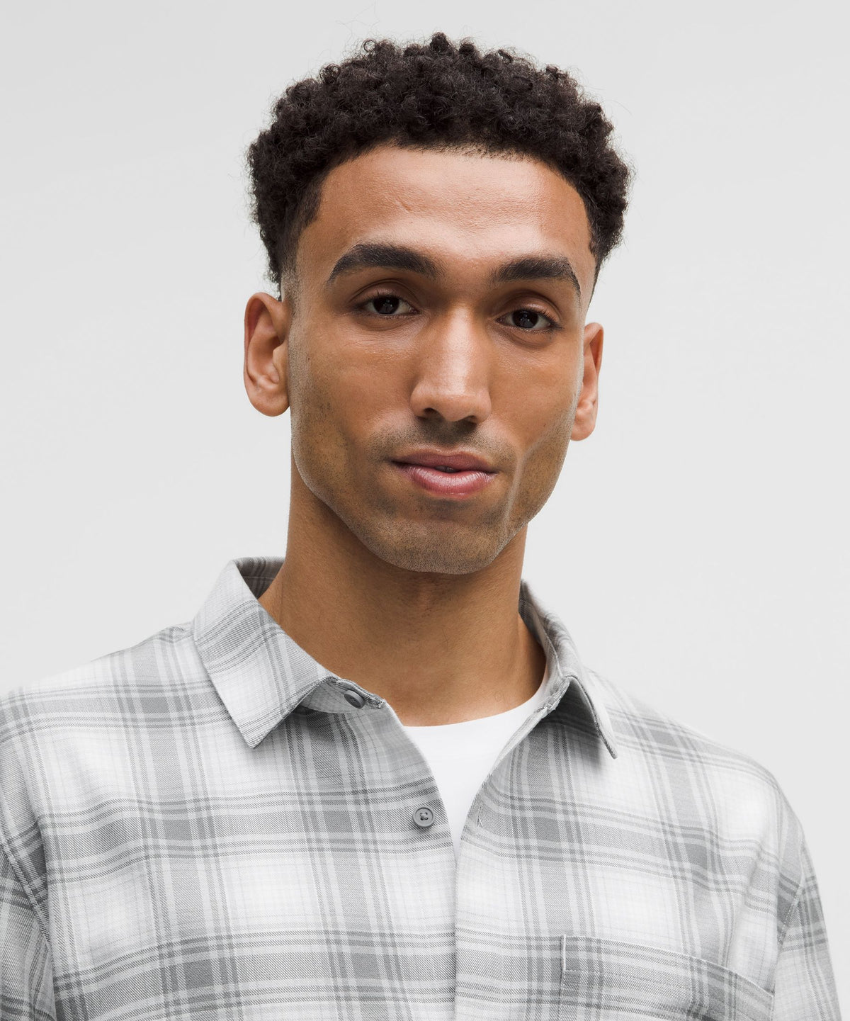 Fusion Plaid Asphalt Grey White