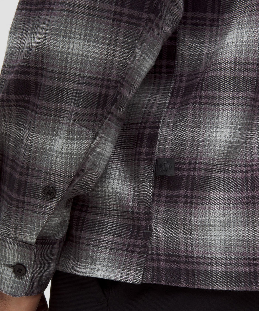 Fusion Plaid Black Silver Drop