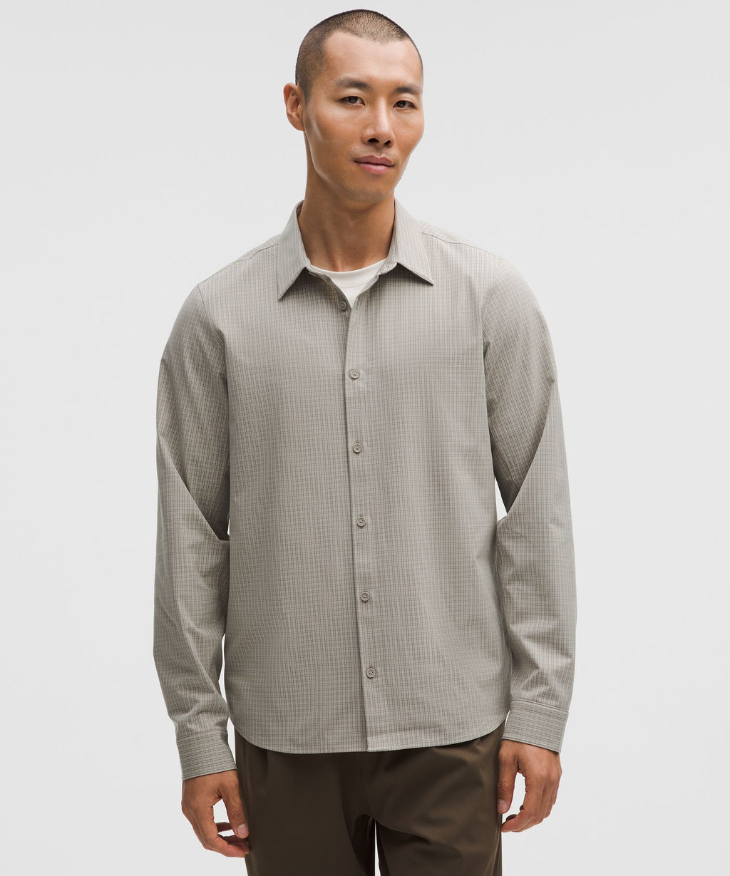 Double Grid Riverstone Heathered Warm Ash Grey