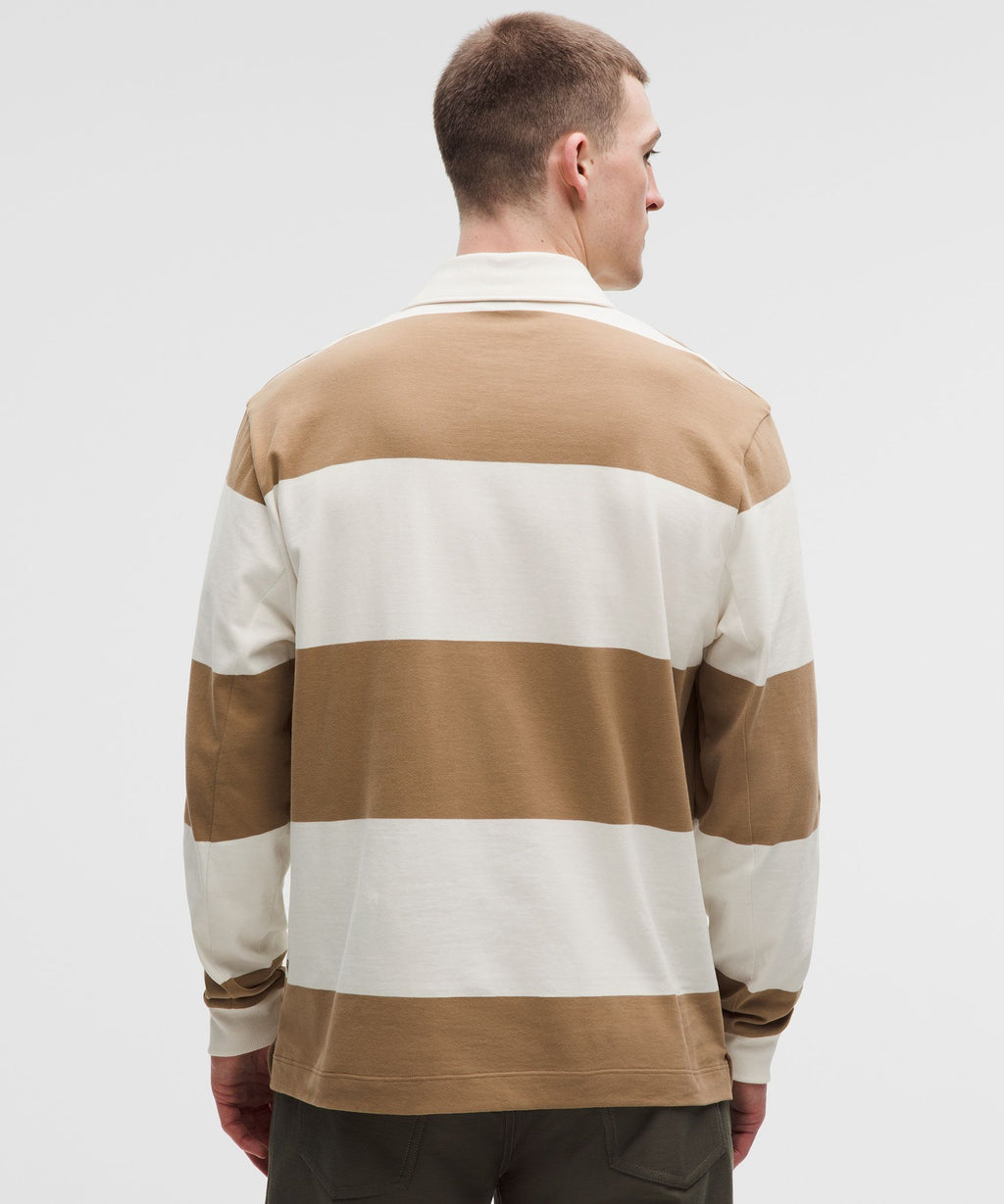 Wide Stripe Camel Brown Coconut Ivory