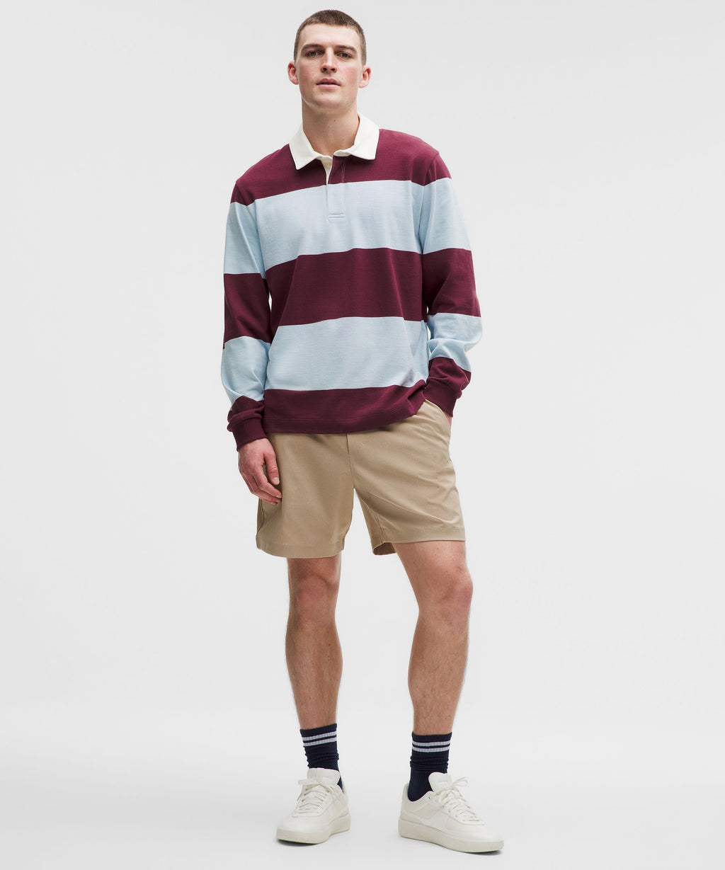 Wide Stripe Burgundy Bay Foam Cloud