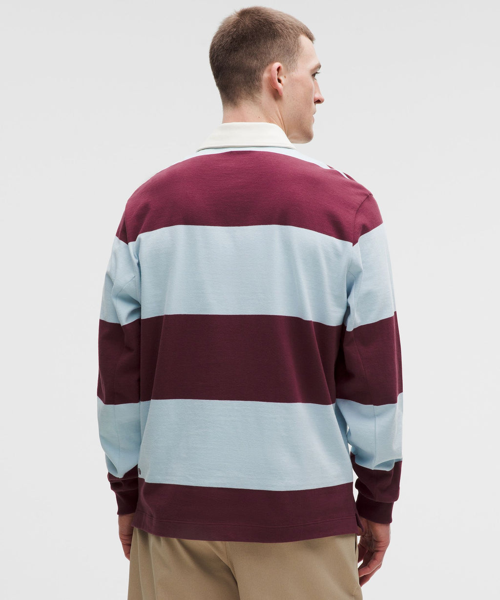 Wide Stripe Burgundy Bay Foam Cloud