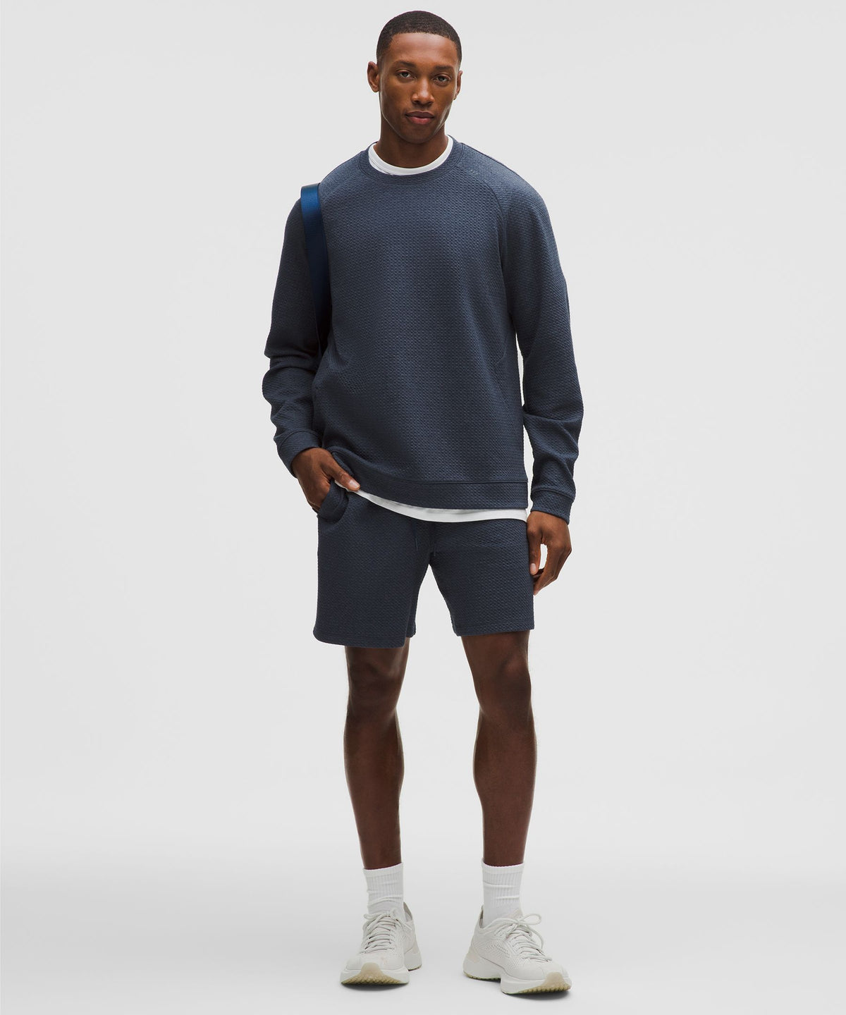 Heathered True Navy/Black
