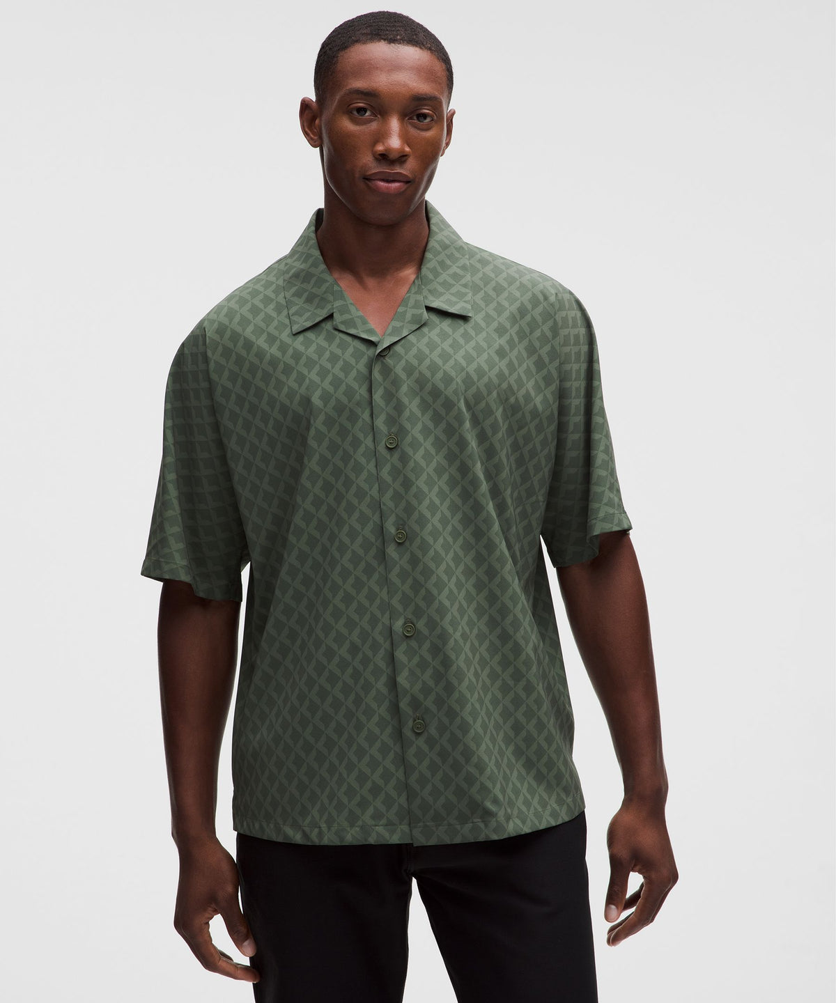 Square Diamond Screen Green Multi