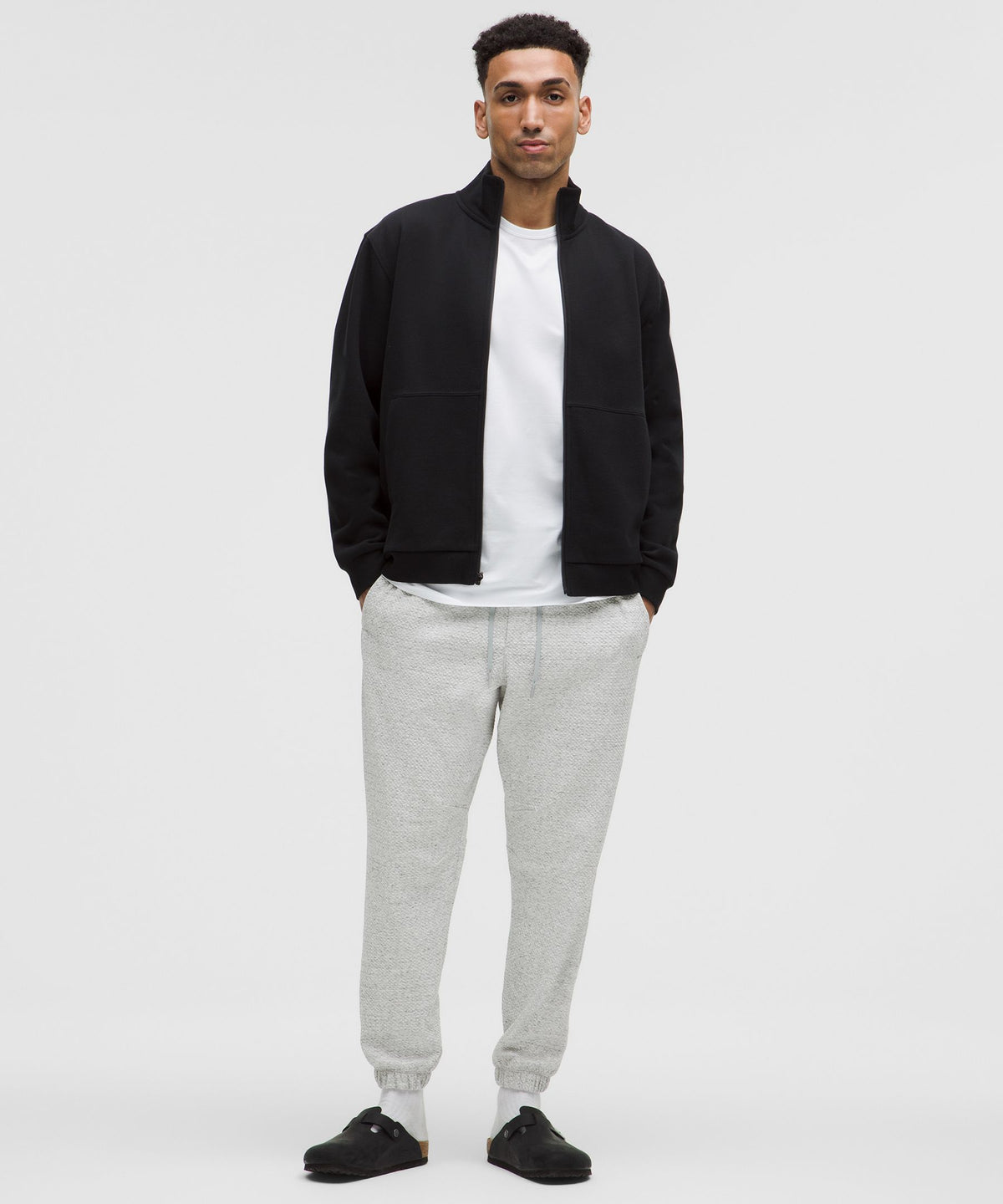 Heathered Melody Light Grey/Black