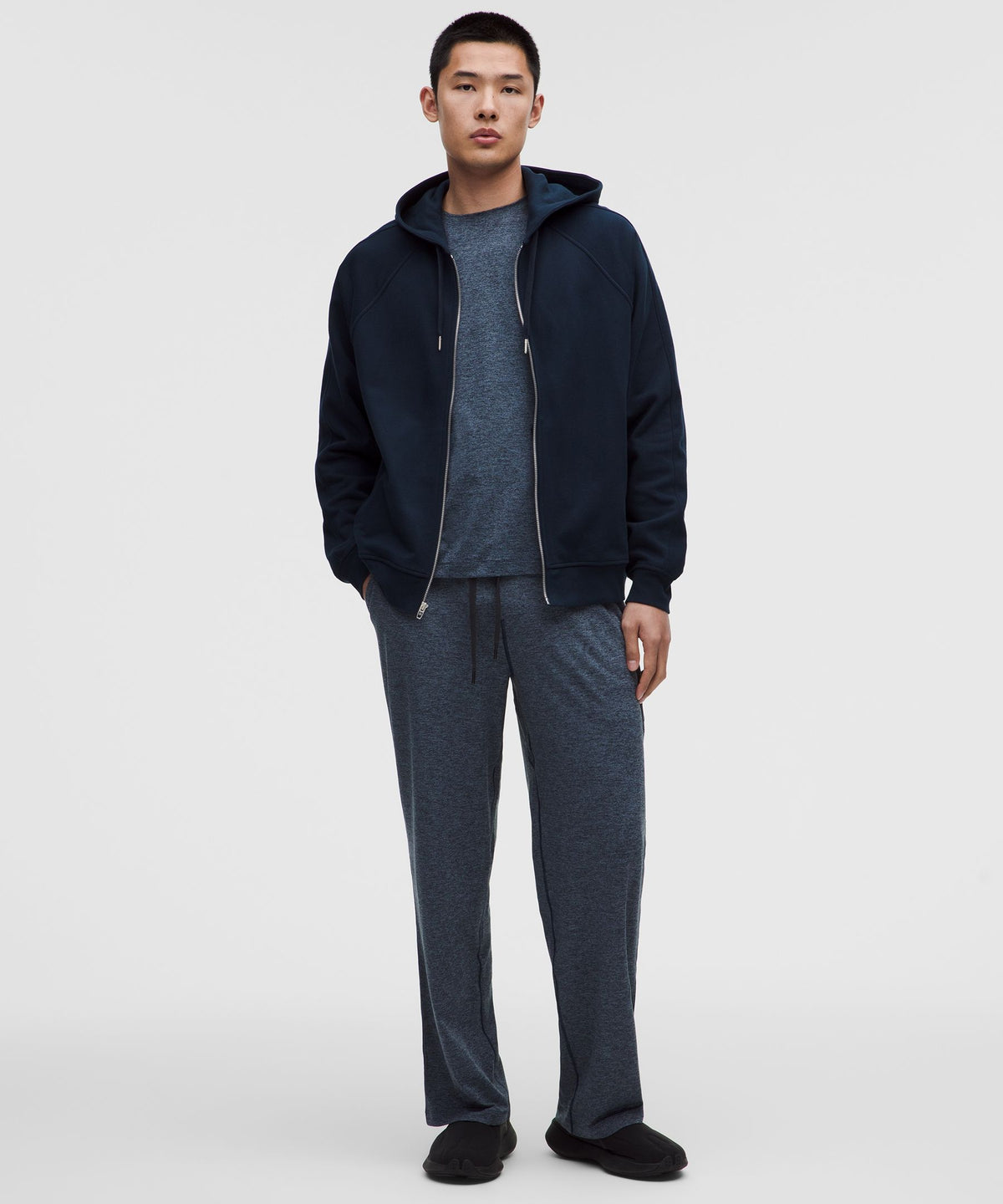 Heathered True Navy/Heathered Shale Blue