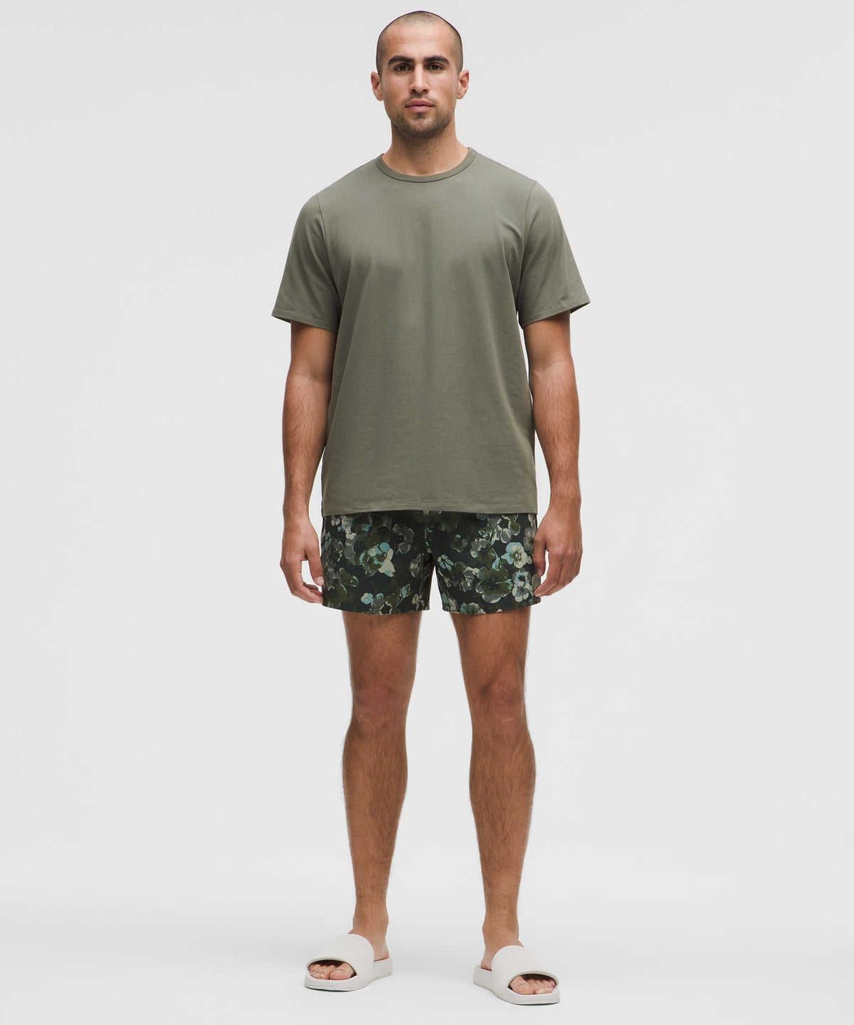 Graphic Hibiscus Green Multi