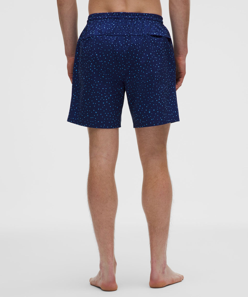 Heart Scatter Dot Print Ocean Wave Clubhouse Blue