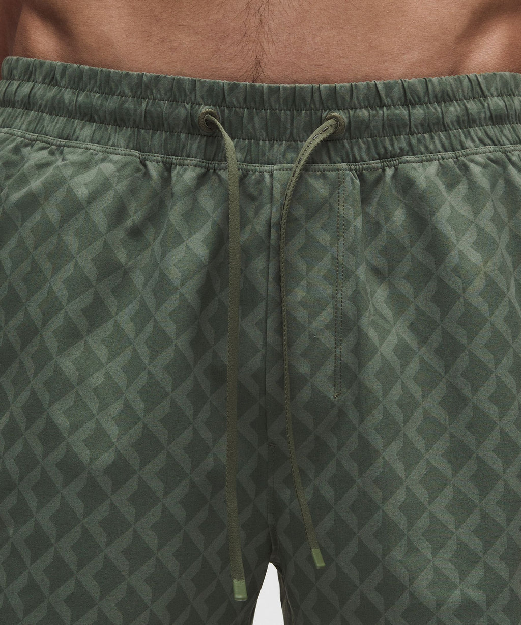 Square Diamond Screen Green Multi