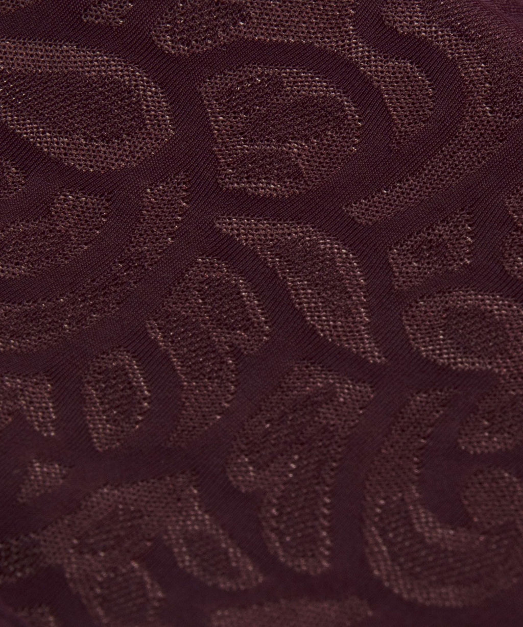 Black Plum/Paisley Lace Jacquard Black Plum