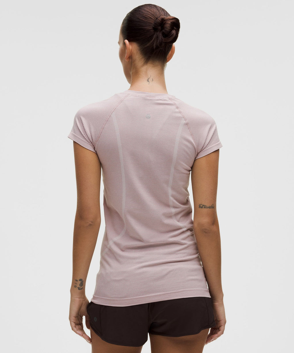 Spandex Stripe Blissful Pink/Red Clay