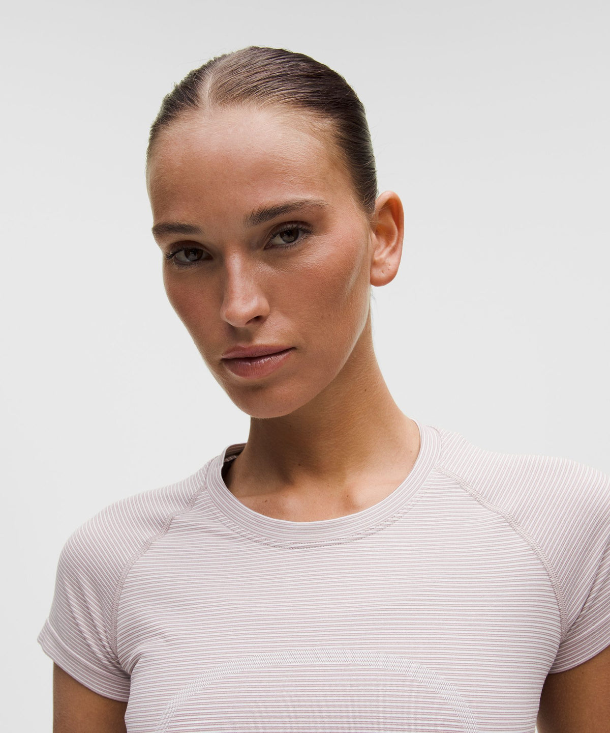Spandex Stripe Blissful Pink/Red Clay