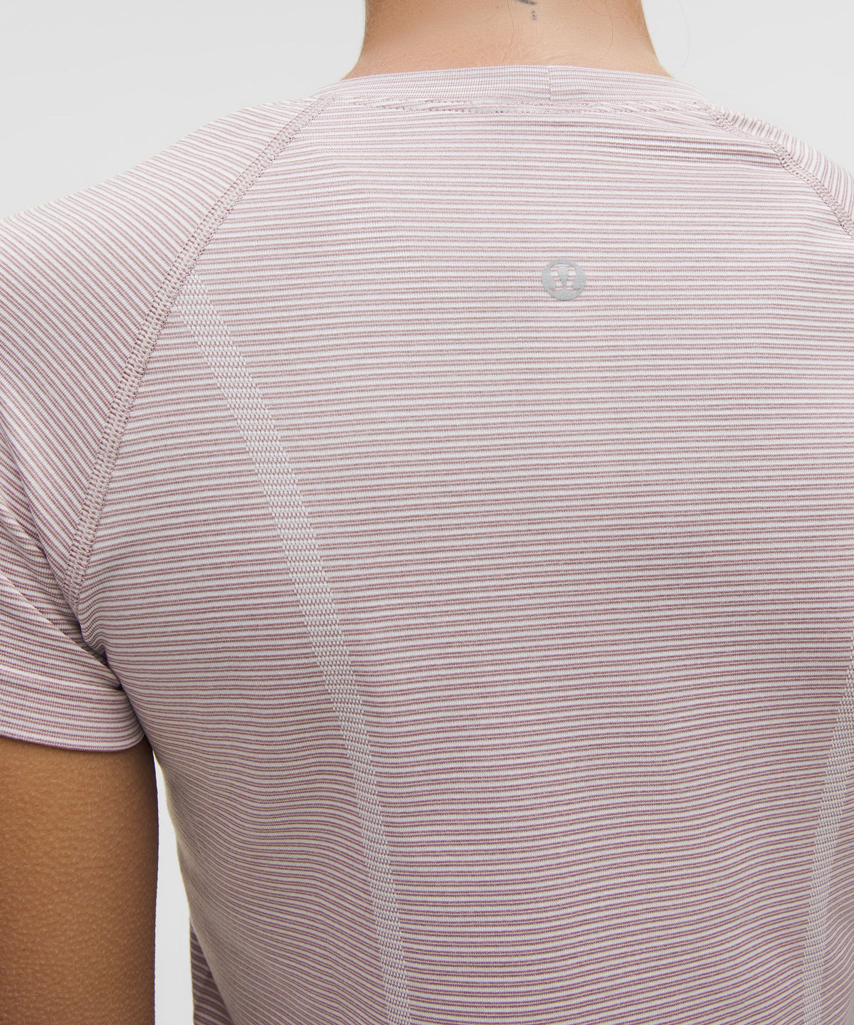 Spandex Stripe Blissful Pink/Red Clay