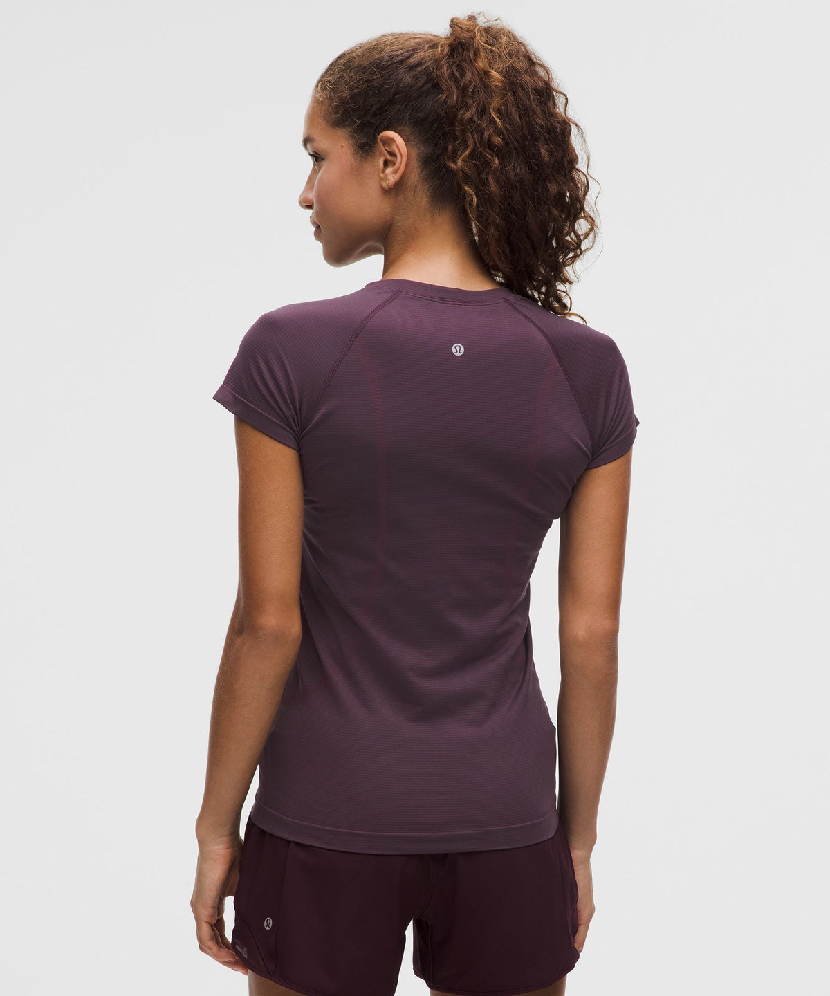Spandex Stripe Plum/Indochine Blue