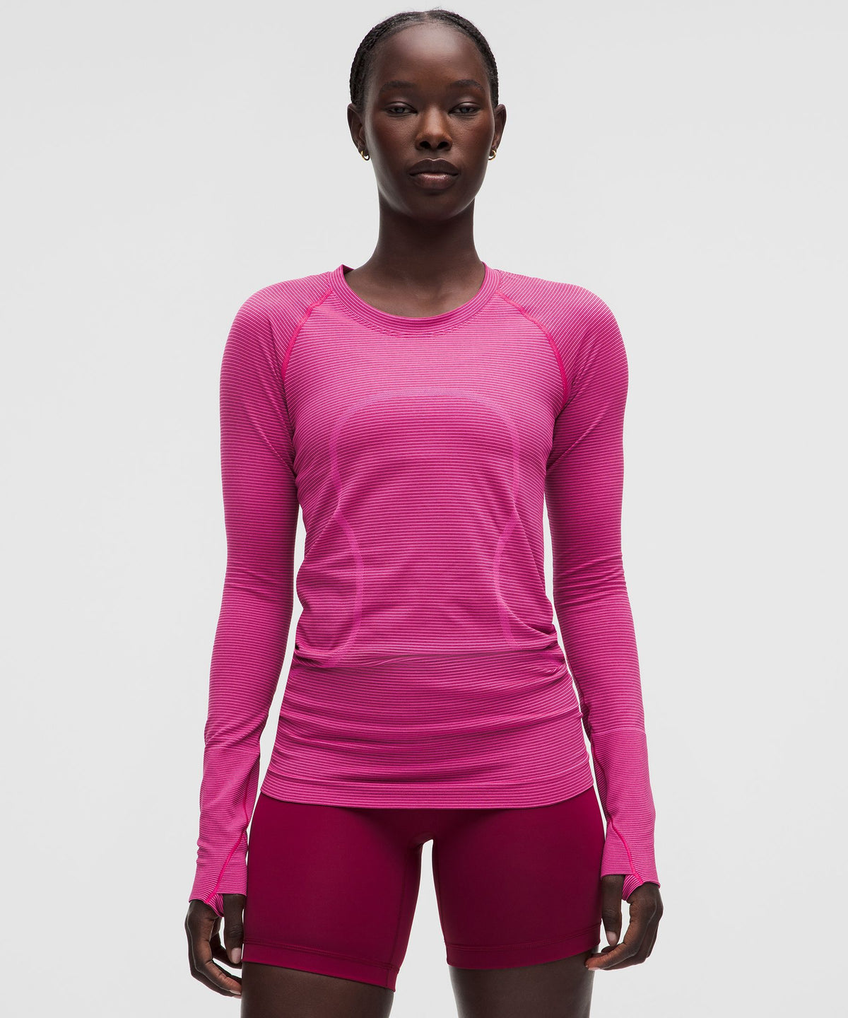 Spandex Stripe Flamingo Fun/Raspberry Rave