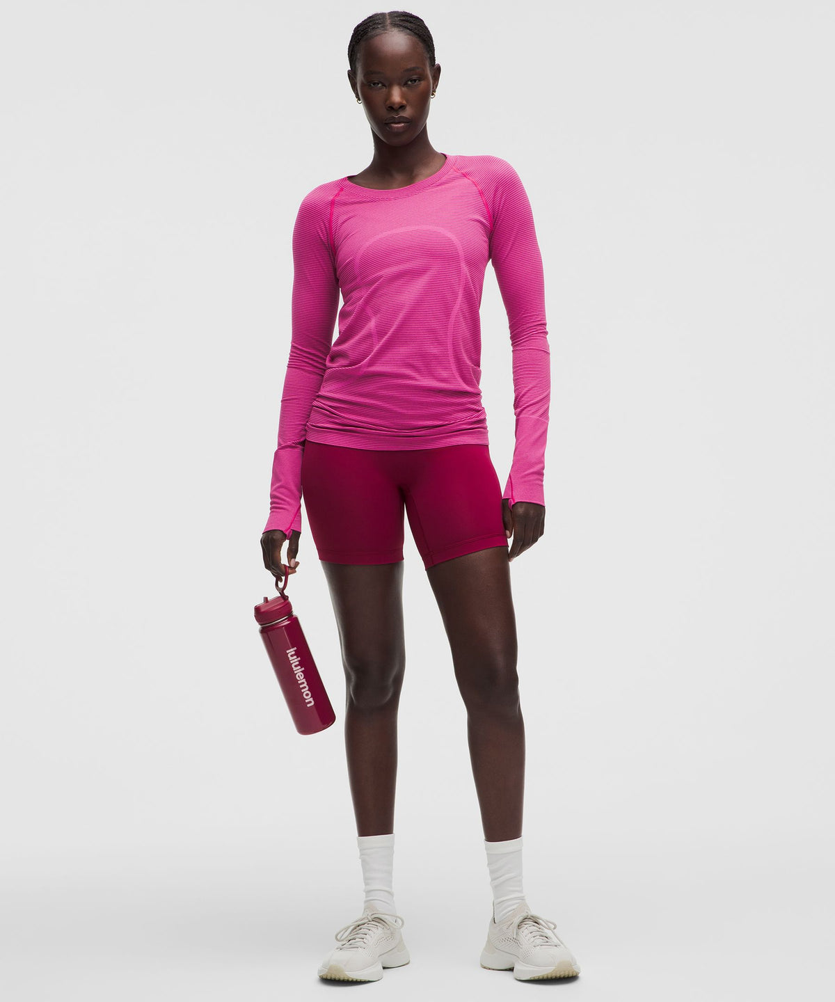 Spandex Stripe Flamingo Fun/Raspberry Rave