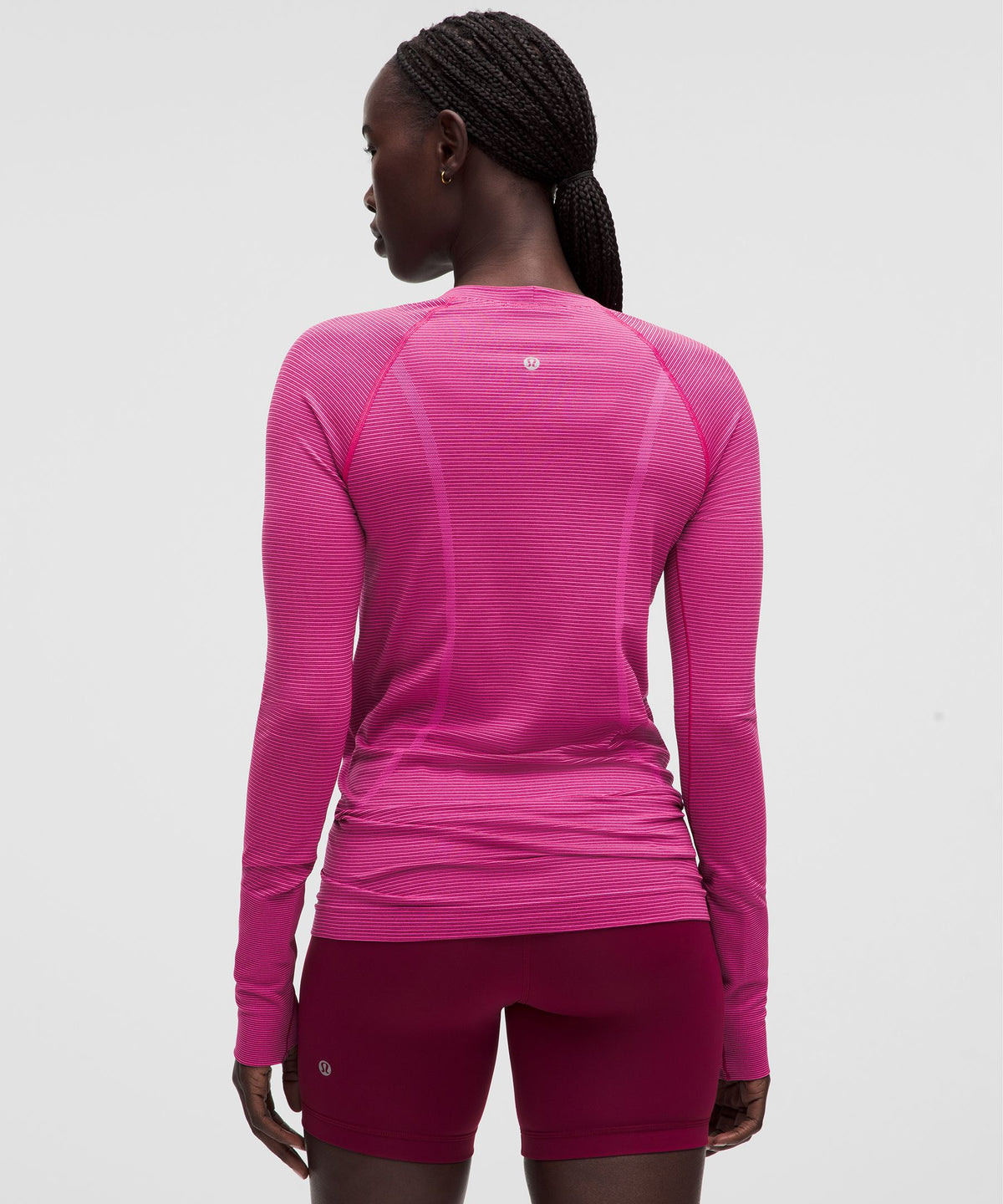 Spandex Stripe Flamingo Fun/Raspberry Rave