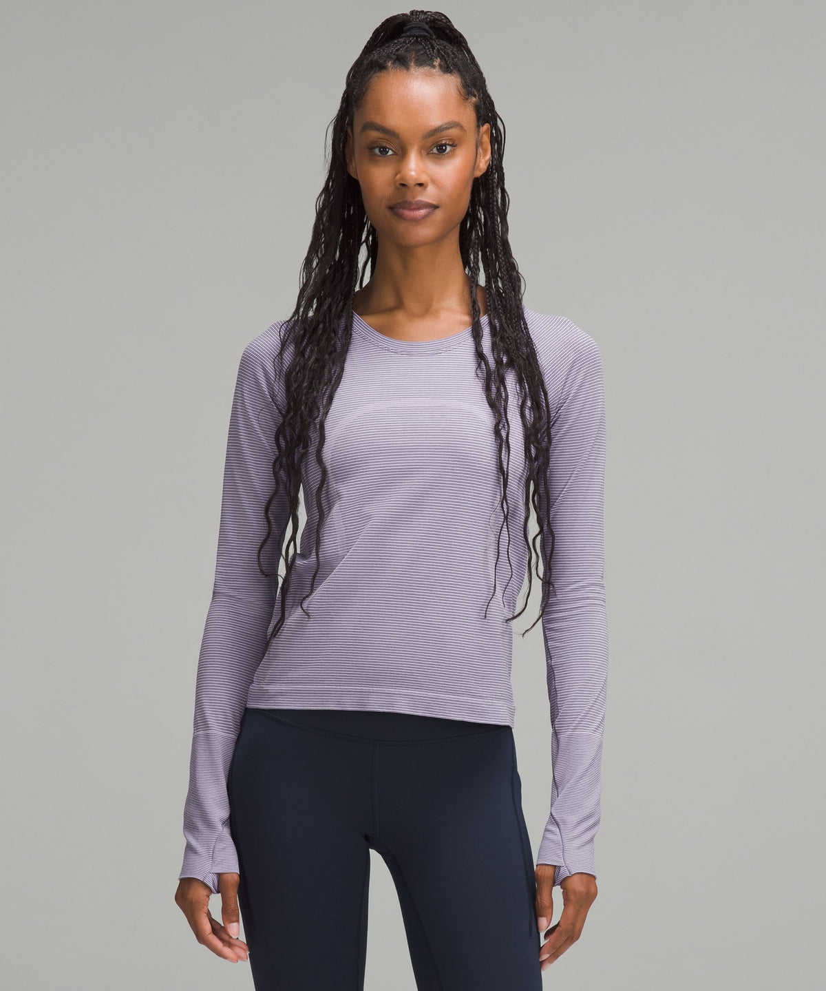 Spandex Stripe Lilac Ether/Nightfall