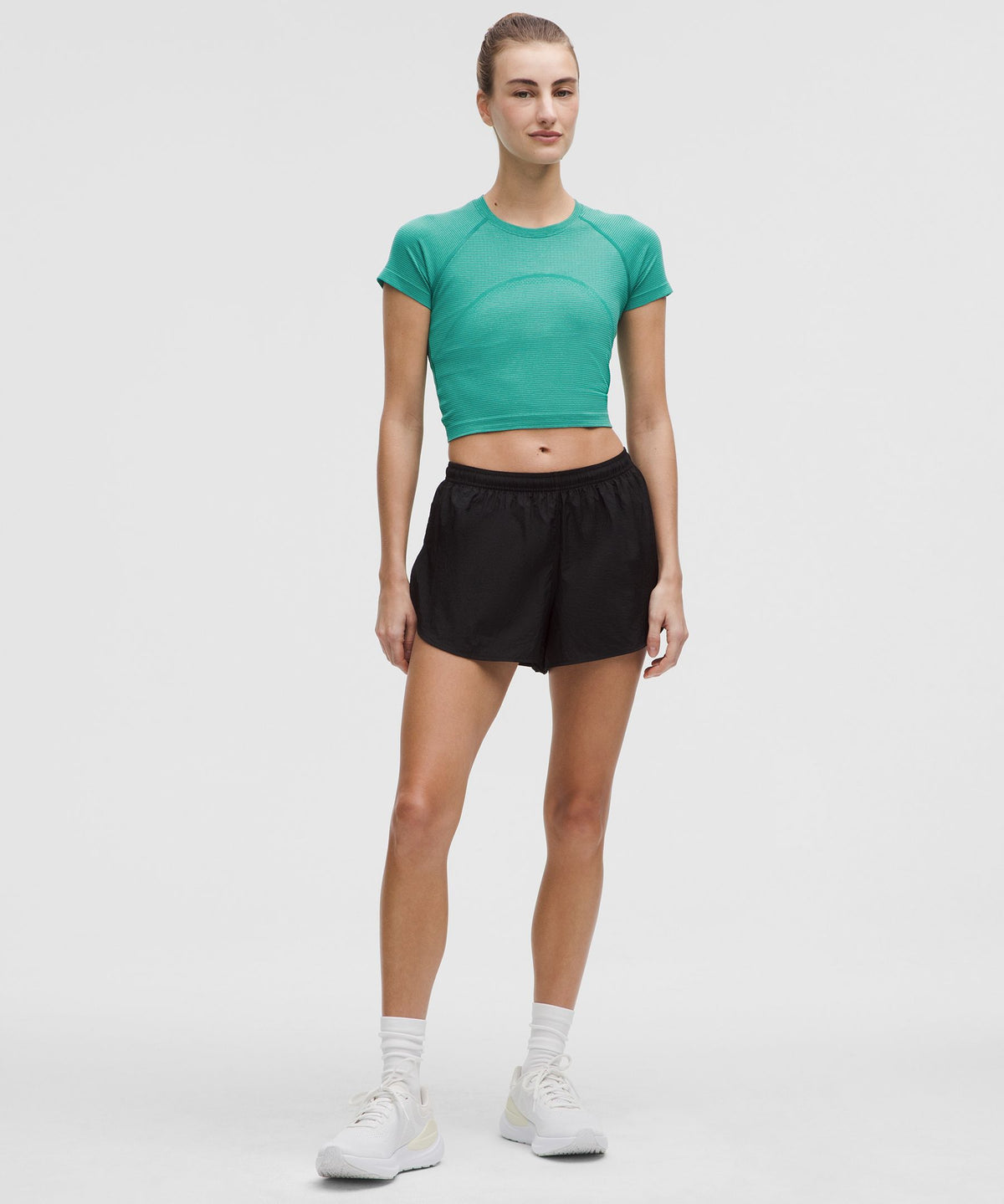 Spandex Stripe Sonic Teal/Mint Breeze