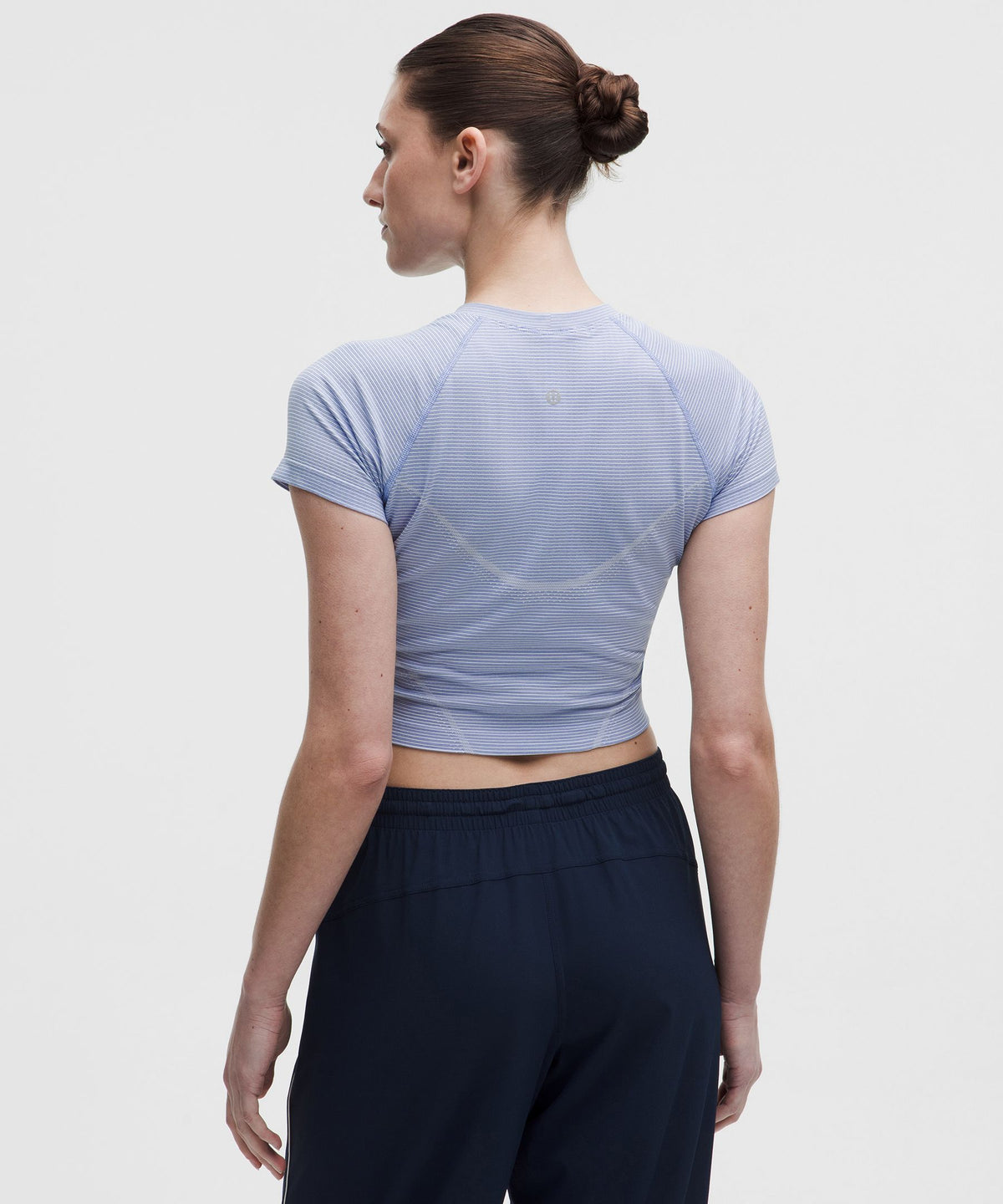 Spandex Stripe Polo Pastel/Prep Blue