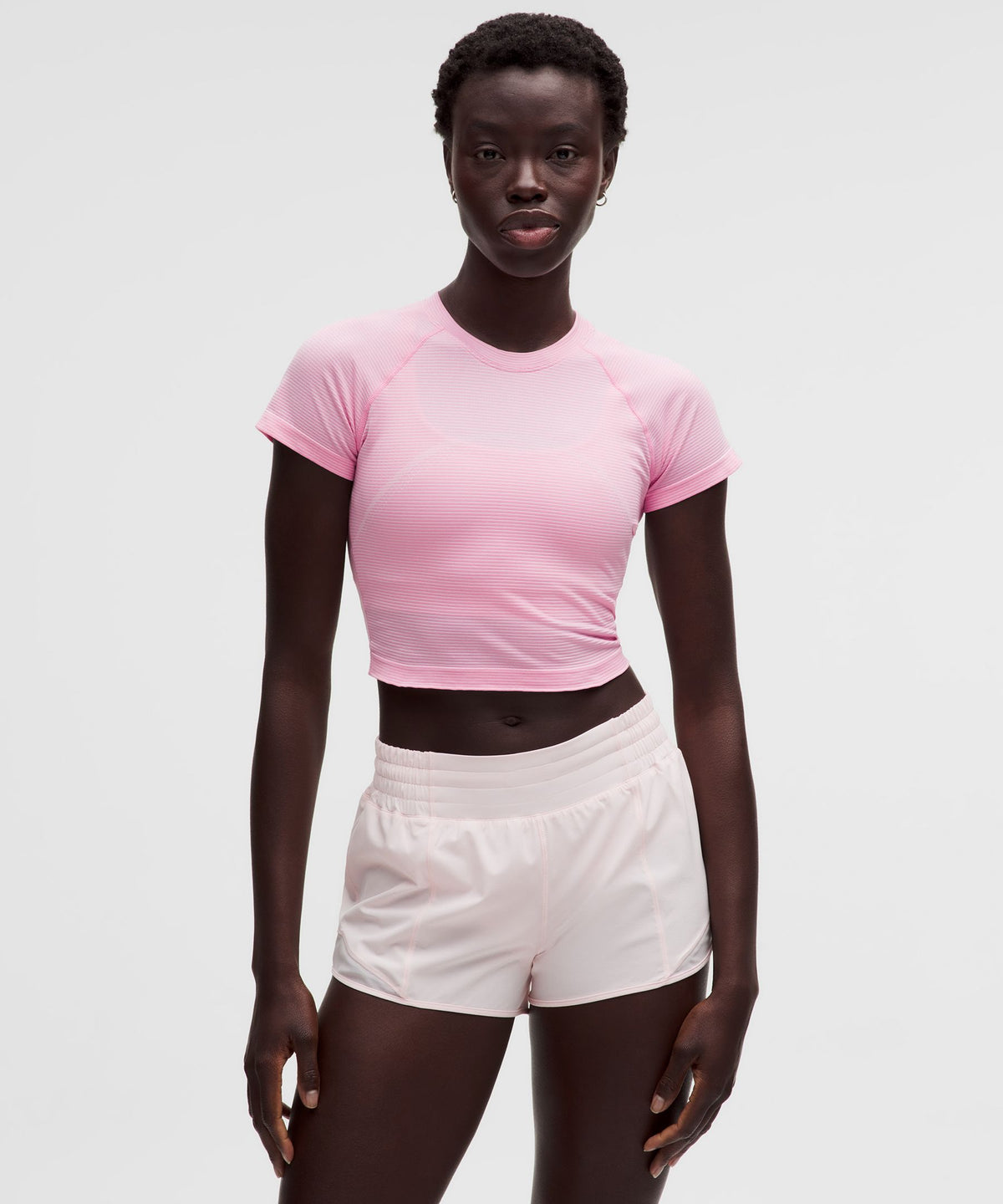 Spandex Stripe Pink Pearl/Candy Cloud
