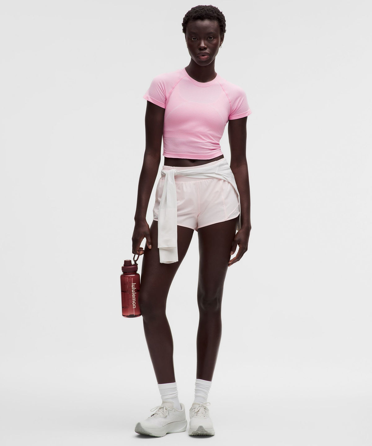 Spandex Stripe Pink Pearl/Candy Cloud