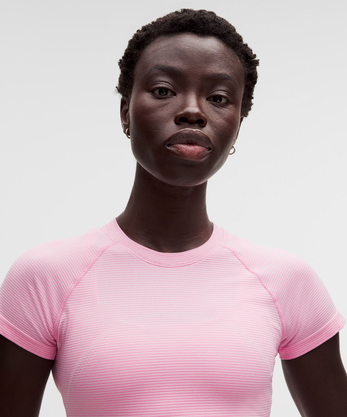 Spandex Stripe Pink Pearl/Candy Cloud