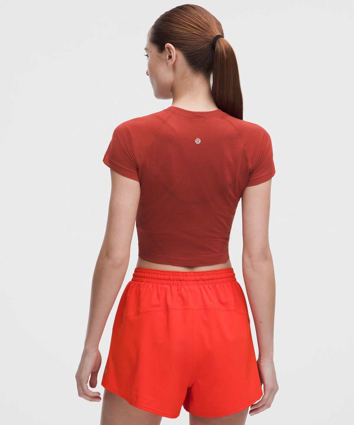 Spandex Stripe Cranberry Charm/Cherry Ember
