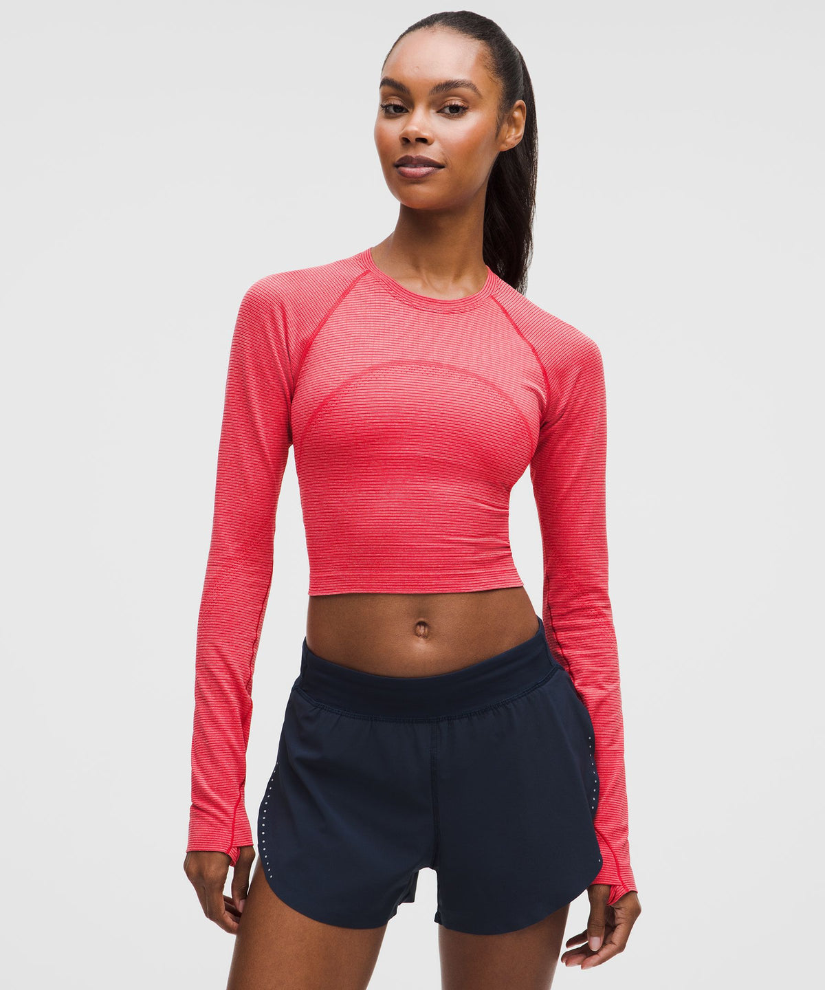 Spandex Stripe Lulu Red/White
