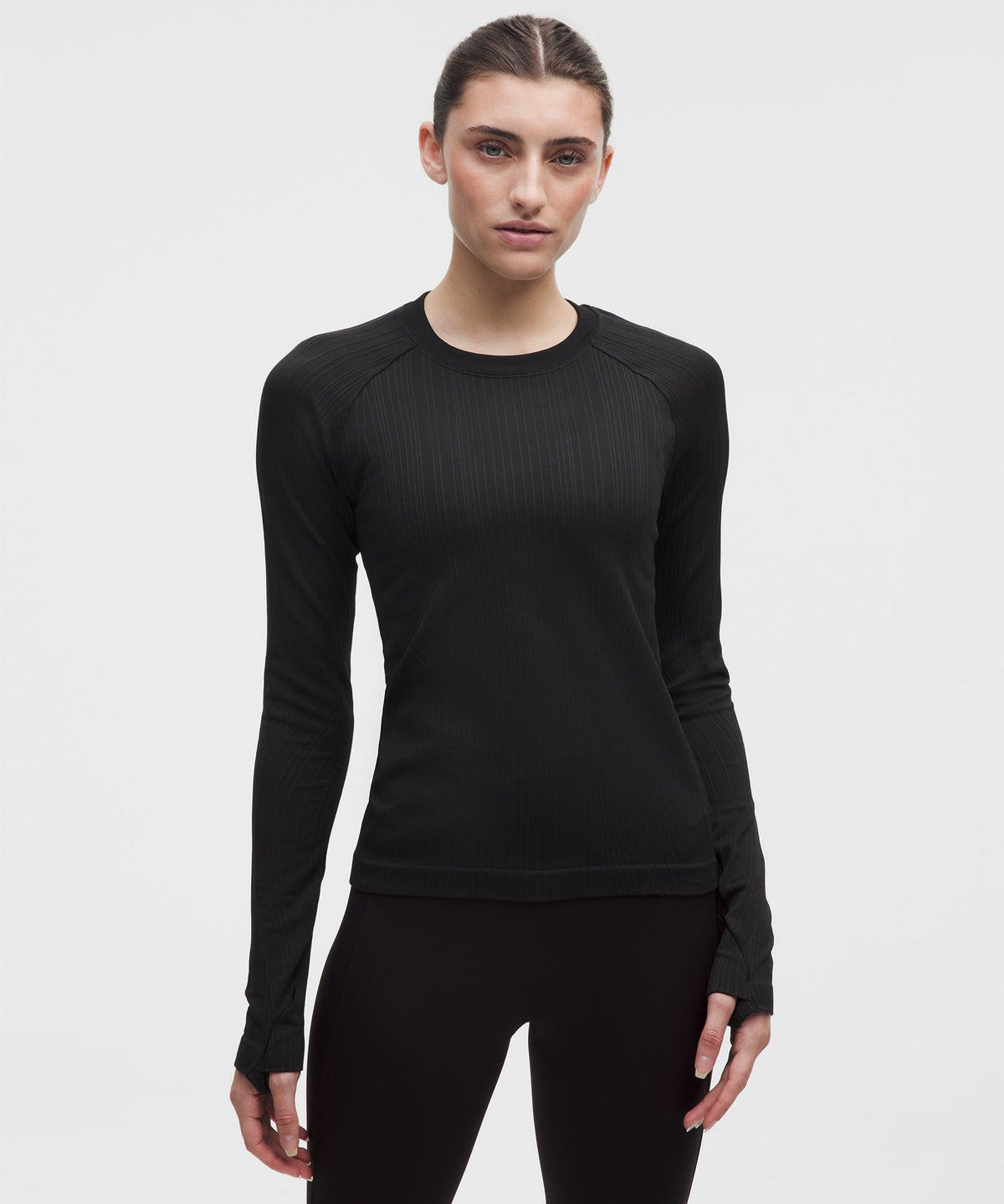 Contour Variegated Rib Black