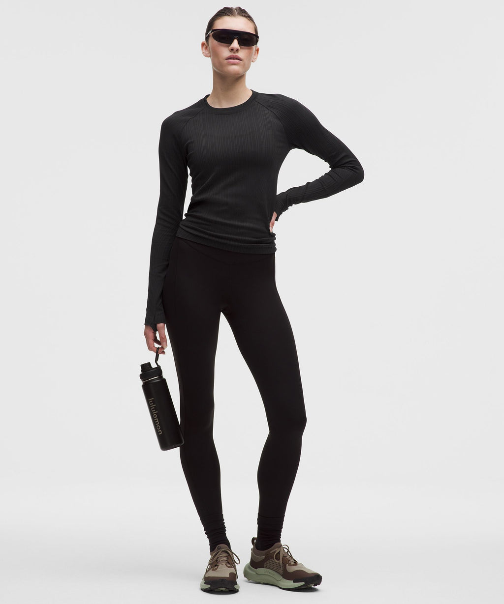 Contour Variegated Rib Black