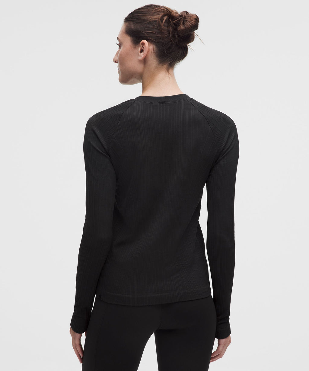 Contour Variegated Rib Black