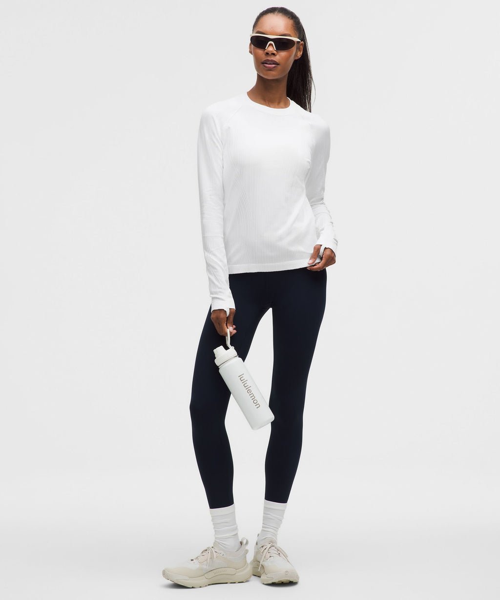 Contour Variegated Rib White