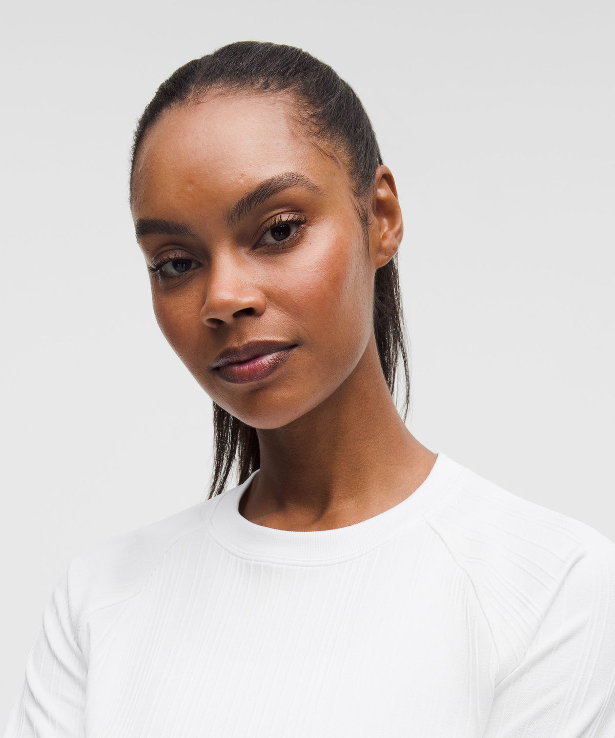 Contour Variegated Rib White
