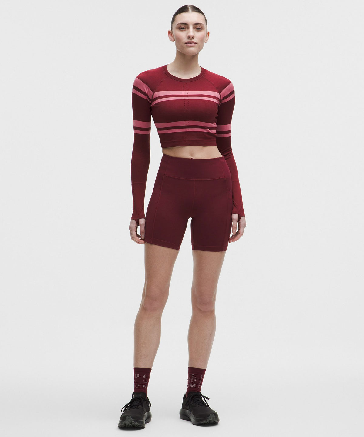League Stripe Burgundy Bay/Candy Cloud