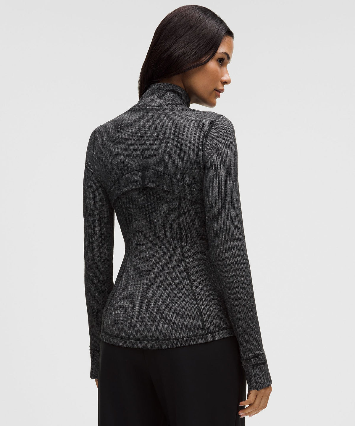 Heathered Herringbone Heathered Deep Coal Black