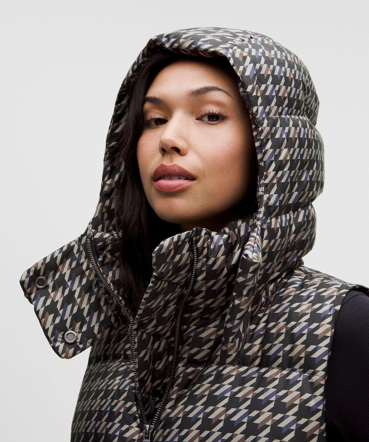Horizon Houndstooth Brown Multi