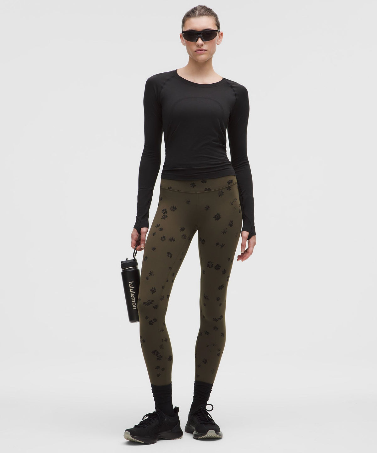Floral Breeze Olive Brown Black