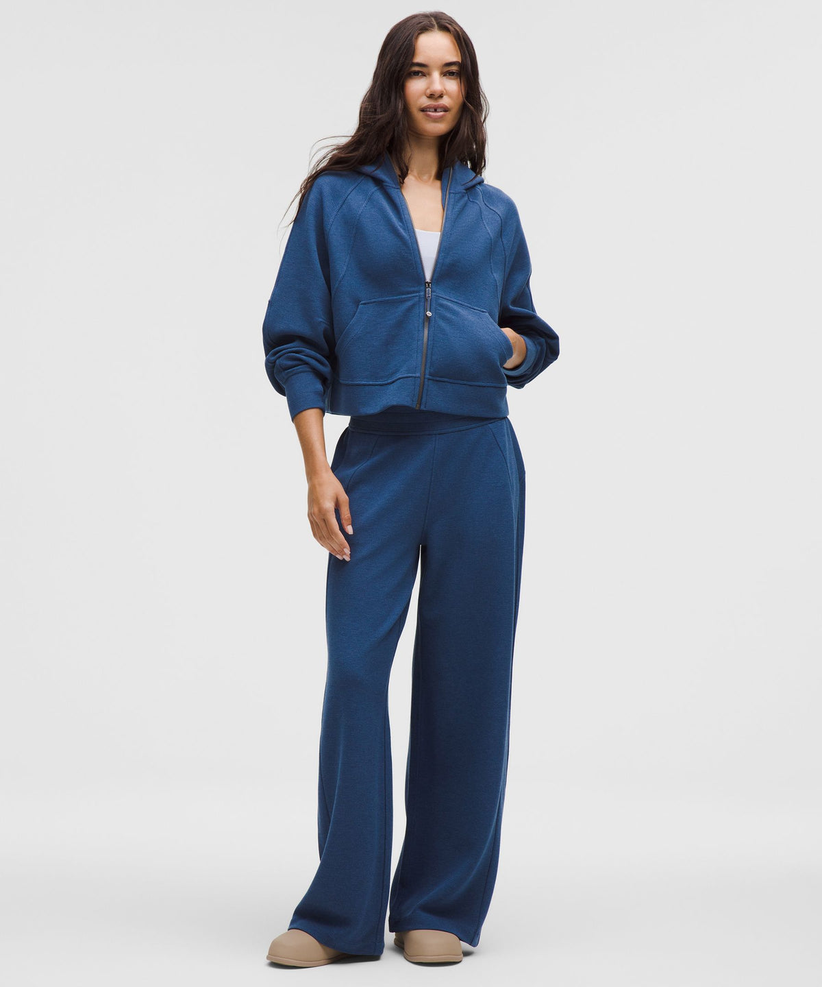 Heathered Blue Twill