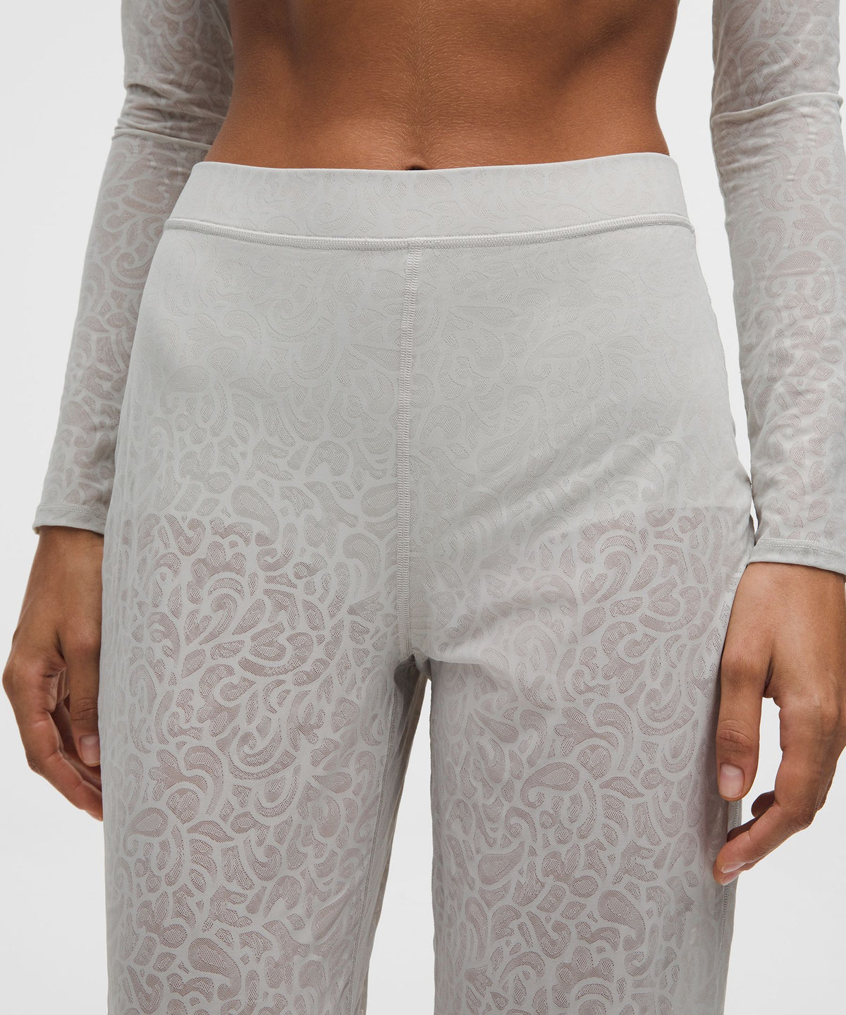 Paisley Lace Jacquard Dove Grey