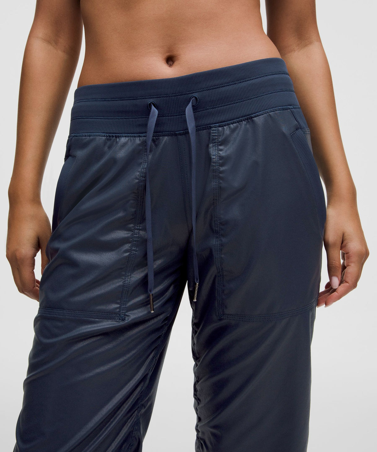 Luxe Shine Foil Print True Navy