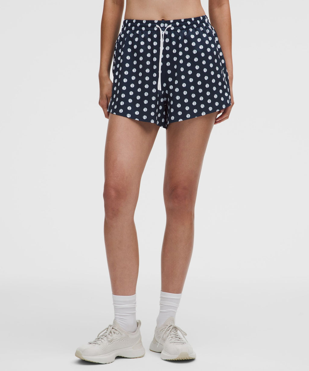 Tennis Ball Polka White Club Blue/White