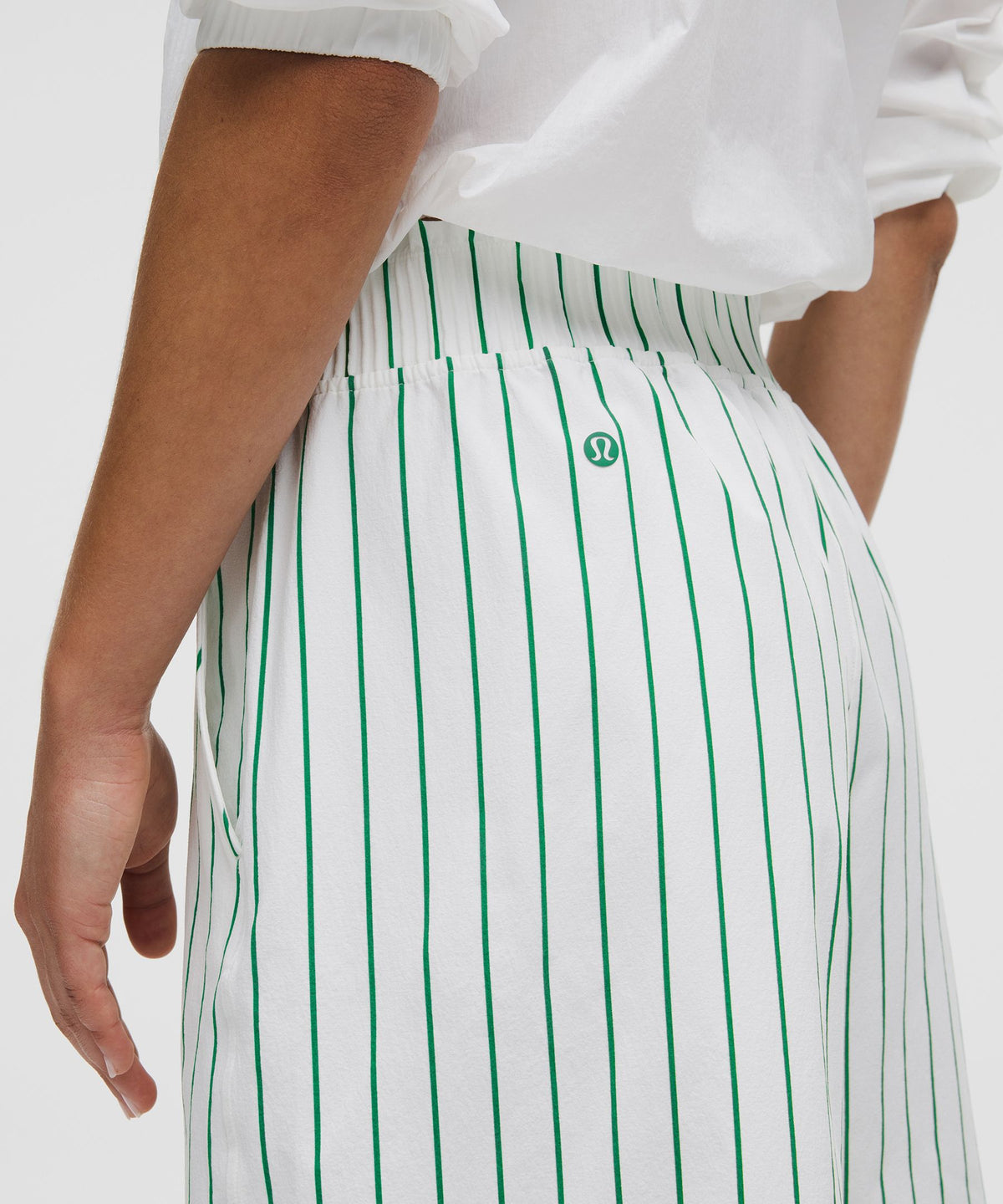Upright Stripe Max White Raceway Green