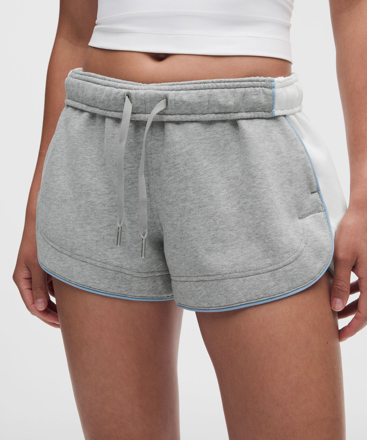 Heathered Core Medium Grey/White/Dreamy Blue