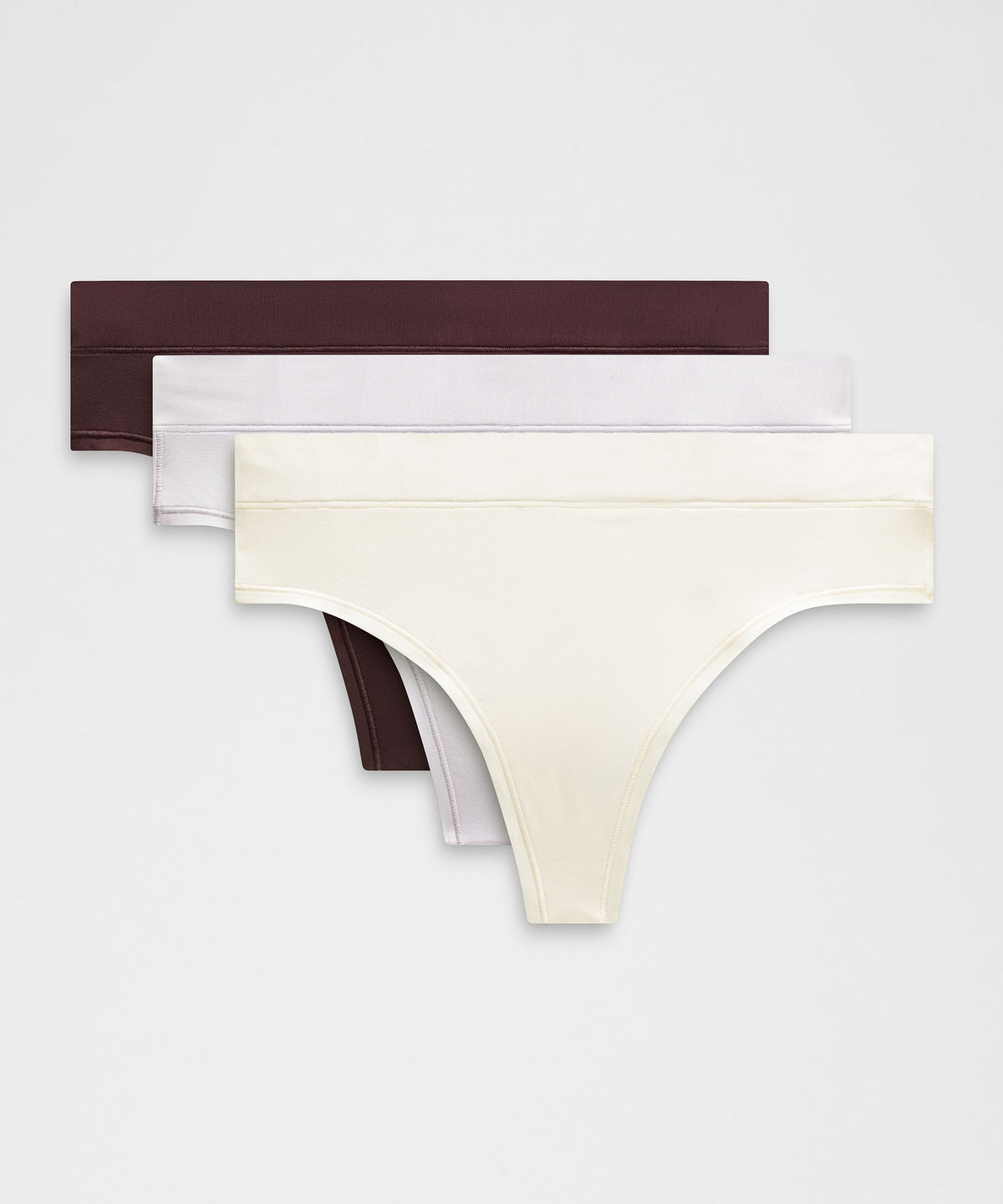 Light Ivory/Faint Lavender/Black Plum